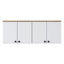 Hanah Home Armario Multiusos BA120 - 2670 Nogal y Blanco